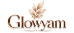 logo luxueux glowyam aux feuilles délicates